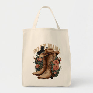 Bolsa Tote Botas de Cowgirl Vintage Country Western Soft Mama
