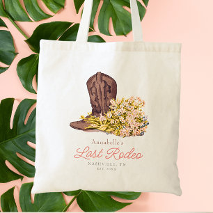 Bolsa Tote Botina de Cowgirl Último Rodeio Favorito de Desped