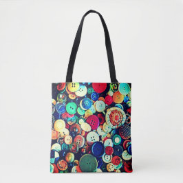 Bolsa Tote Botões Antigos
