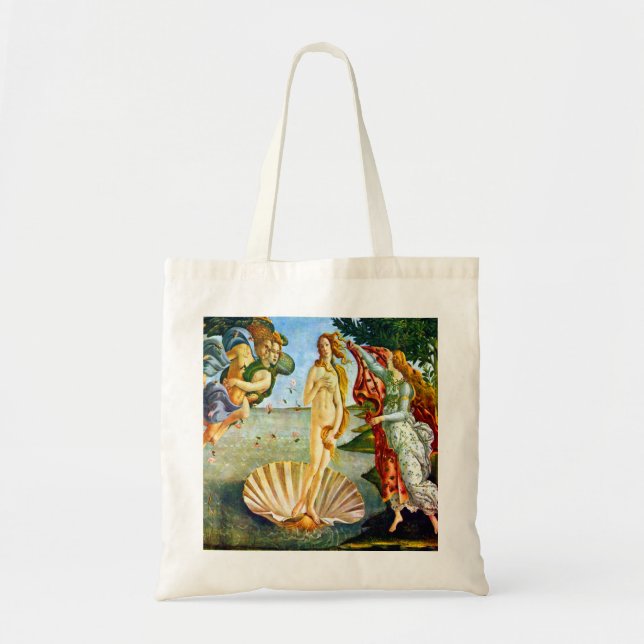 Bolsa Tote Botticelli o nascimento de Venus (Frente)