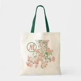 Bolsa Tote Bougainvillea Monograma Cor da Água Rosa
