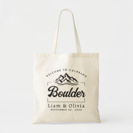 Bolsa Tote Boulder Colorado Wedding Welcome Tote Bag