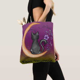 BOLSA TOTE BOVINOS NEGROS COM BOVINOS DE LUA