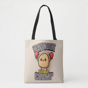Bolsa Tote Boxe de Batata Campeão Peso-Pesado Spud