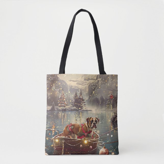 Bolsa Tote Boxer Christmas Fesage Voyage (Frente)