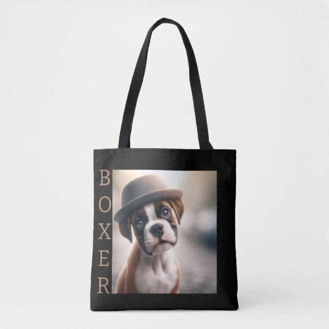 Bolsa Tote Boxer Dog in Style (Frente)