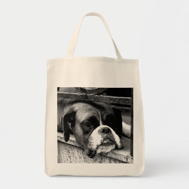 Bolsa Tote Boxer Dog On Windowsill gtcna (Frente)