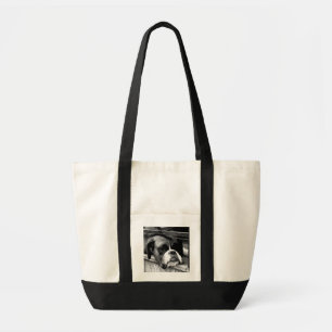 Bolsa Tote Boxer Dog On Windowsill itcn
