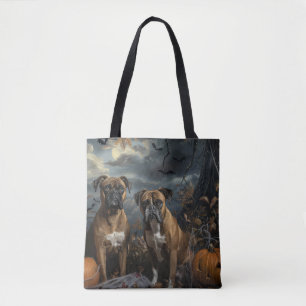 Bolsa Tote Boxer Halloween Night Doggy