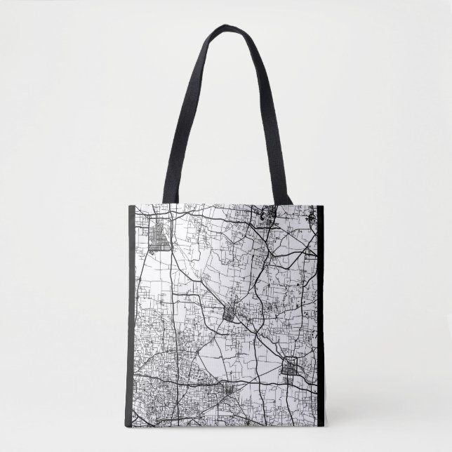 Bolsa Tote Bozhou China City Map (Frente)