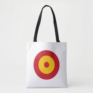 Bolsa Tote braço do símbolo circular redondo da bandeira do p