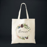 Bolsa Tote Brag de Bridesmaid Tote Dourada Geométrica<br><div class="desc">Esta mala geométrica de dama-de-honra de ouro é o presente perfeito para apresentar suas madrinhas e madrinha de casamento para um casamento moderno. O elegante design apresenta marinho de aquarela,  cor-de-rosa-pincelada e flores de sombra de vinho com detalhes artísticos lápis.</div>