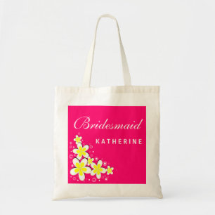 Bolsa Tote Bragadeira de Orçamento Floral de Bridesmaid Fran