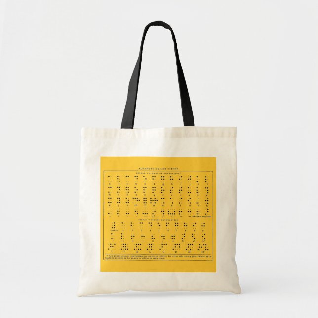 Bolsa Tote Braille Alphabet Bag (Frente)