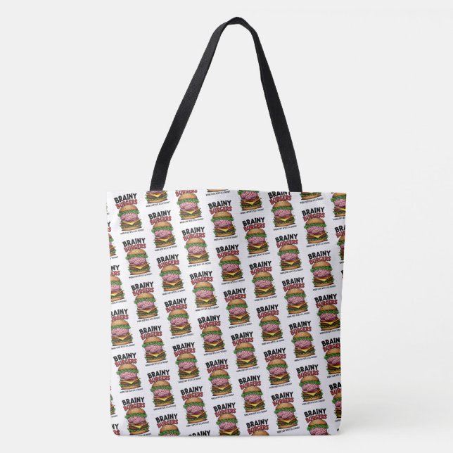 Bolsa Tote Brainy Burgers (Frente)