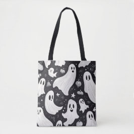 Bolsa Tote Branca Branca do Fantasma Fantasma Negro
