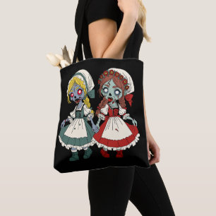 Bolsa Tote Branca de Neve e Rosa Vermelha Zumbi