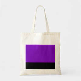 Bolsa Tote Branco, Roxo e Ombre Preto