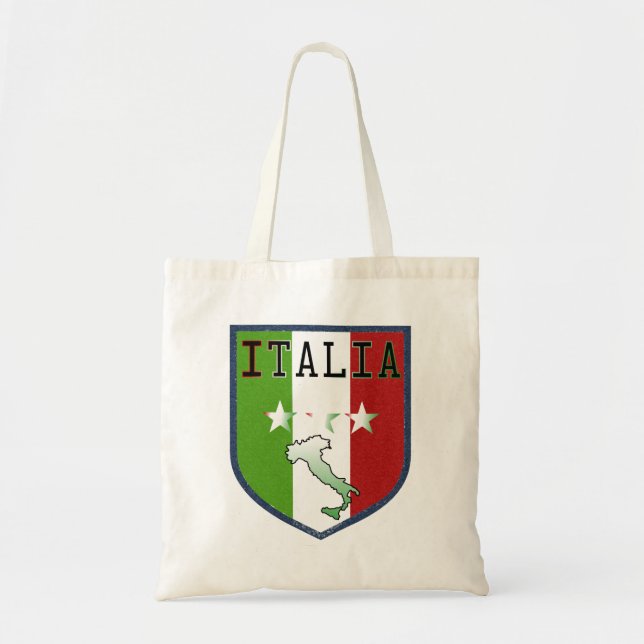 Bolsa Tote Brasão Azul Itália (Frente)