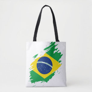 Bolsa Tote Brasil: Bandeira do Orgulho Nacional Morde