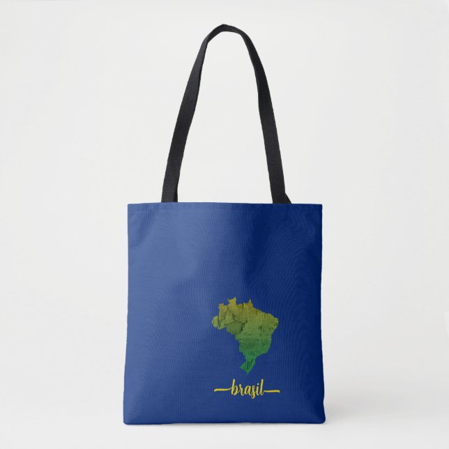 Bolsa Tote Brasil Grunge | Mapa do Brasil (Frente)