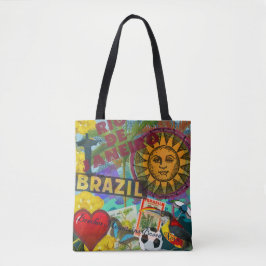 Bolsa Tote Brasil Rio de Janeiro Viagem de Arte Colorida