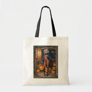 Bolsa Tote Brave Halloween Menina ou Truque ou Gosto Pintura