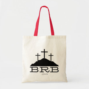 Bolsa Tote BRB Jesus Cruz Calvário Páscoa Religiosa Cristão