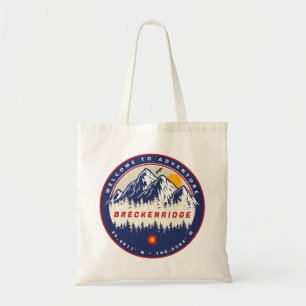 Bolsa Tote Breckenridge Colorado Flag Mountain Souvenir