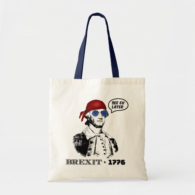 Bolsa Tote Brexit 1776 George Washington Cool Sunglasses (Frente)