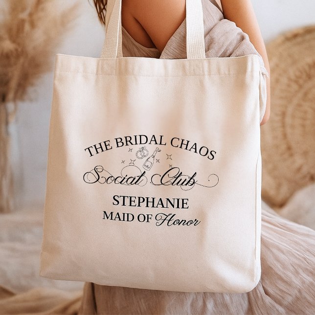 Bolsa Tote Bridal Chaos Social Club,Personalized Boho Bridal  (Criador carregado)
