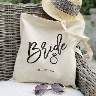 Bolsa Tote Bride da caligrafia