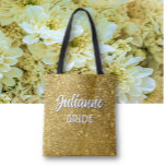 Bolsa Tote Bride's Bling! Custom cute Wedding party<br><div class="desc">Dazzling look! Fun bridal tote bag for the wedding weekend and more! Perfect for Bachelorette party!</div>