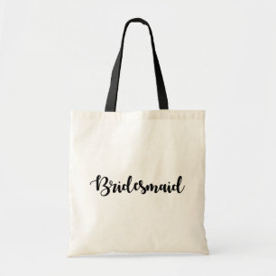 Bolsa Tote Bridesmaid de Festa de casamento de Letra de Scrip