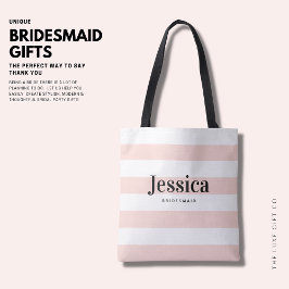 Bolsa Tote Bridesmaid de Strike Rosa Migra Moderna e Minimali