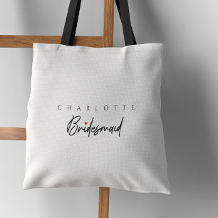 Bolsa Tote Bridesmaid Elegance: Partido Bridal Personalizado