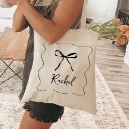 Bolsa Tote Bridesmaid Personalizada Elegante da Faixa de arco
