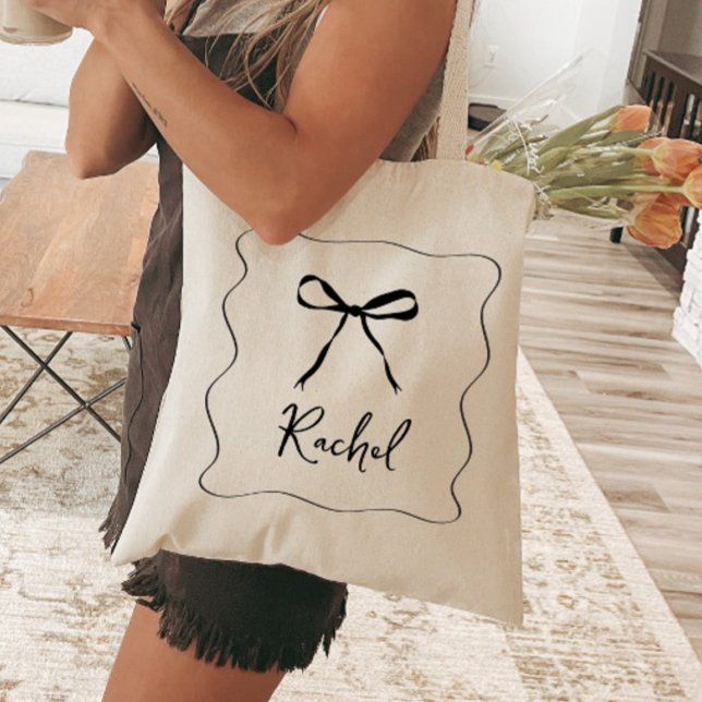 Bolsa Tote Bridesmaid Personalizada Elegante da Faixa de arco (Criador carregado)