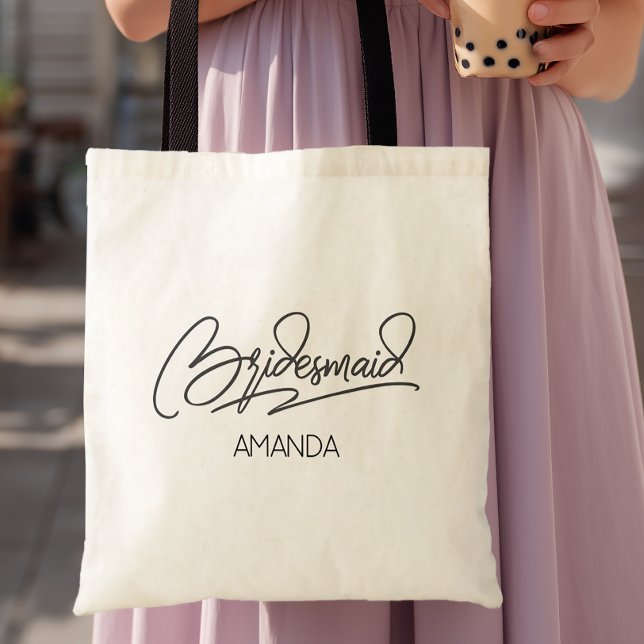 Bolsa Tote Bridesmaid Personalized Name (Personalized Bridesmaid Tote With Name)