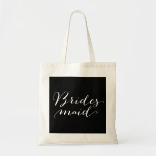 Bolsa Tote Bridesmaid Script Bridal Party Tote Bag