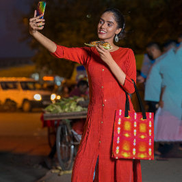 Bolsa Tote Bright Azulejo Art