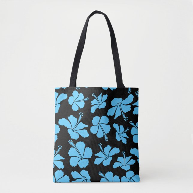 Bolsa Tote Bright hawaiian seamless pattern with tropical hib (Frente)