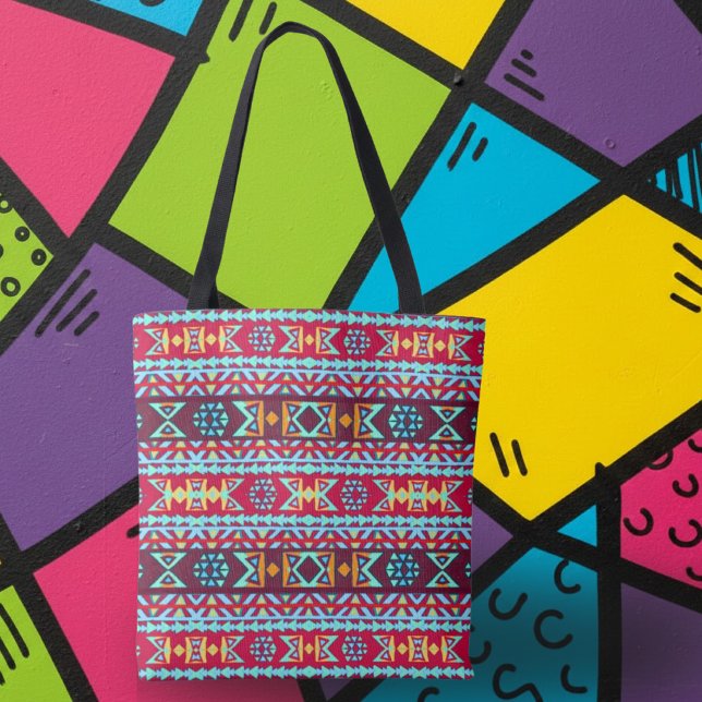 Bolsa Tote Bright Island Tribal (Criador carregado)