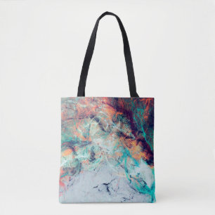 Bolsa Tote Bright splashes artísticos. Tendência de pintura d