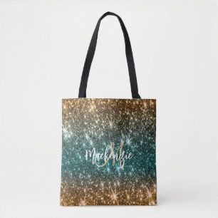 Bolsa Tote Brilhante Colorida