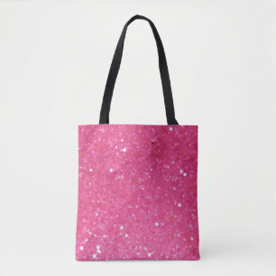 Bolsa Tote Brilhante Rosa Brilhante