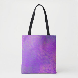 Bolsa Tote Brilhante Violet Modern Marbled Art
