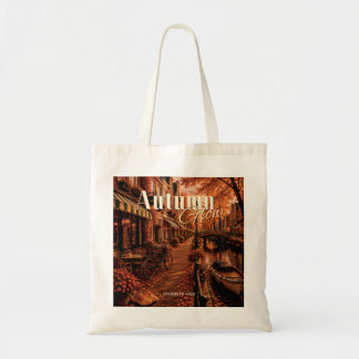 Bolsa Tote Brilho de Outono Vibrações de Amsterdã Ilustração