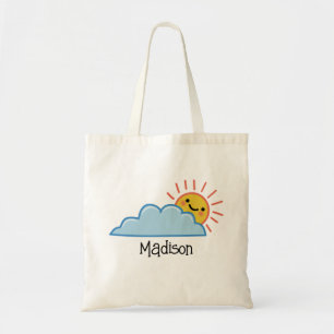 Bolsa Tote Brilho do Sol e Nuvens Personalizado