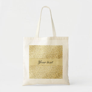 Bolsa Tote Brilho Dourado do falso extravagante personalizado